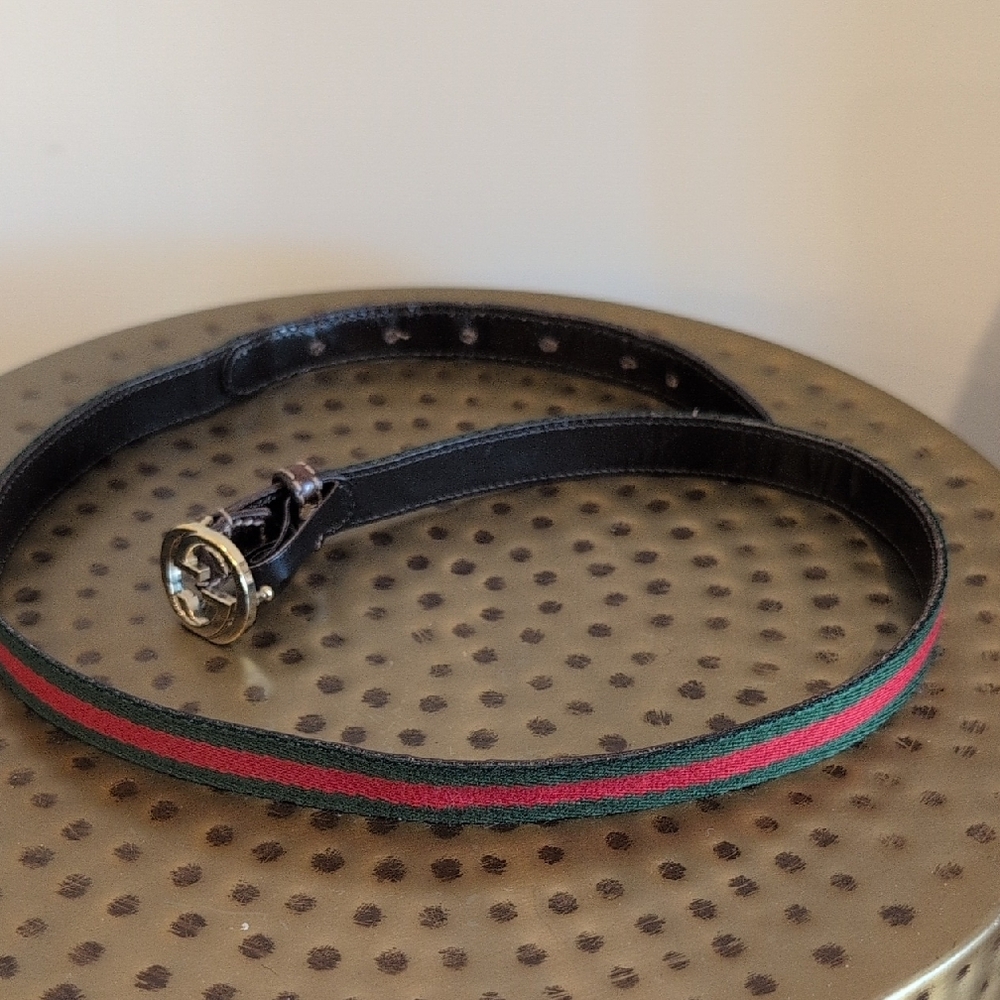 Gucci Women's Belt in Brown and Green - Picture 3 of 3